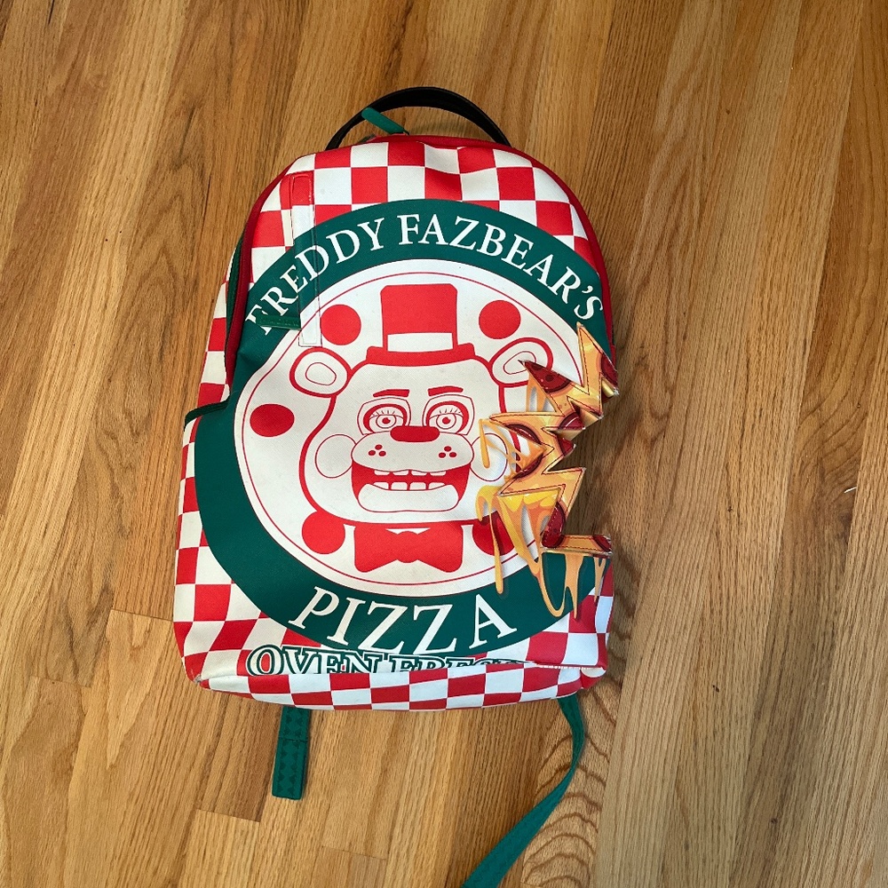 FREDDY FAZBEAR limited edition sprayground pizza backpack and lunchbox